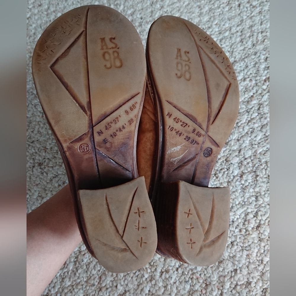 A.S.98 Kody Sandal in Camel Leather size 6 - Picture 12 of 13